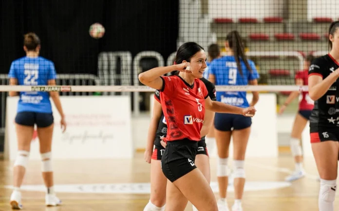 morra esultanza Volksbank Vicenza Volley