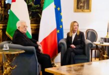 Meloni incontra Abu Mazen, dare rapida attuazione al piano Trump