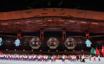 Cina: la cerimonia di apertura della 15ma edizione dei Giochi Nazionali (2)
