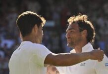 Atp Finals, Alcaraz incontra Fognini prima della finale con Sinner. La battuta su’Ballando con le stelle’