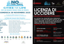 30 novembre, Cities for Life 2025: 12 Comuni dell’Alto Vicentino illumineranno di rosso i loro monumenti contro la Pena di Morte cities for life alto vicentino