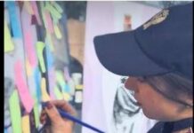 ‘Ciò che l’amore non è’, su Camper rosa della Polizia i post-it contro la violenza di genere