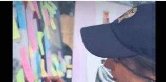 ‘Ciò che l’amore non è’, su Camper rosa della Polizia i post-it contro la violenza di genere