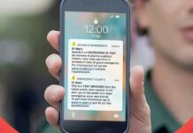 Test allertamento IT-Alert giovedì 13 novembre a Martellago
