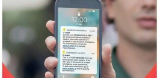 Test allertamento IT-Alert giovedì 13 novembre a Martellago