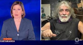 E’ sempre Cartabianca, il trentino Mauro Corona e la querela di De Laurentiis: “Chiede 600mila euro, me ne andrò in galera…”