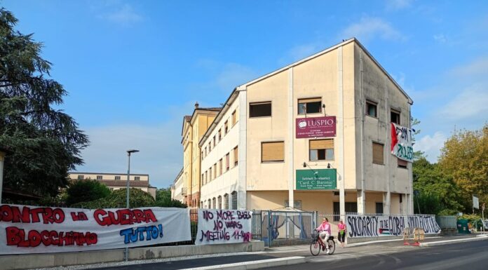 Mappa geopolitica del movimento antimilitarista di Vicenza Ex Istituto Baronio occupato contro le guerre