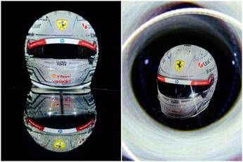 Hamilton, casco speciale e… splendente a Las Vegas