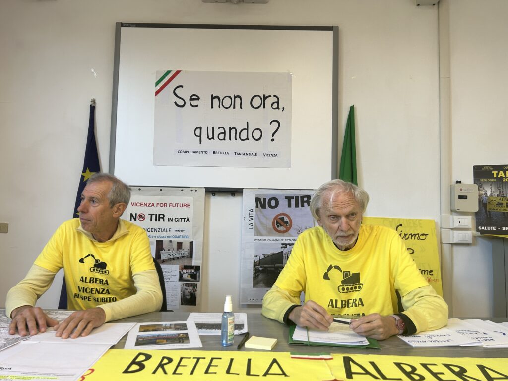 Il Comitato dell'Albera: i rappresentanti Fiorenzo Donadello e Giovanni Rolando