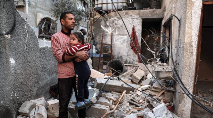 L’Unione europea di fronte al genocidio in Palestina, l’inazione che rende complici Genocidio, Immagini da Gaza (fonte - Il Manifesto)