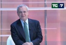 La7, Mentana conduce “tg daltonico” per problema alle luci