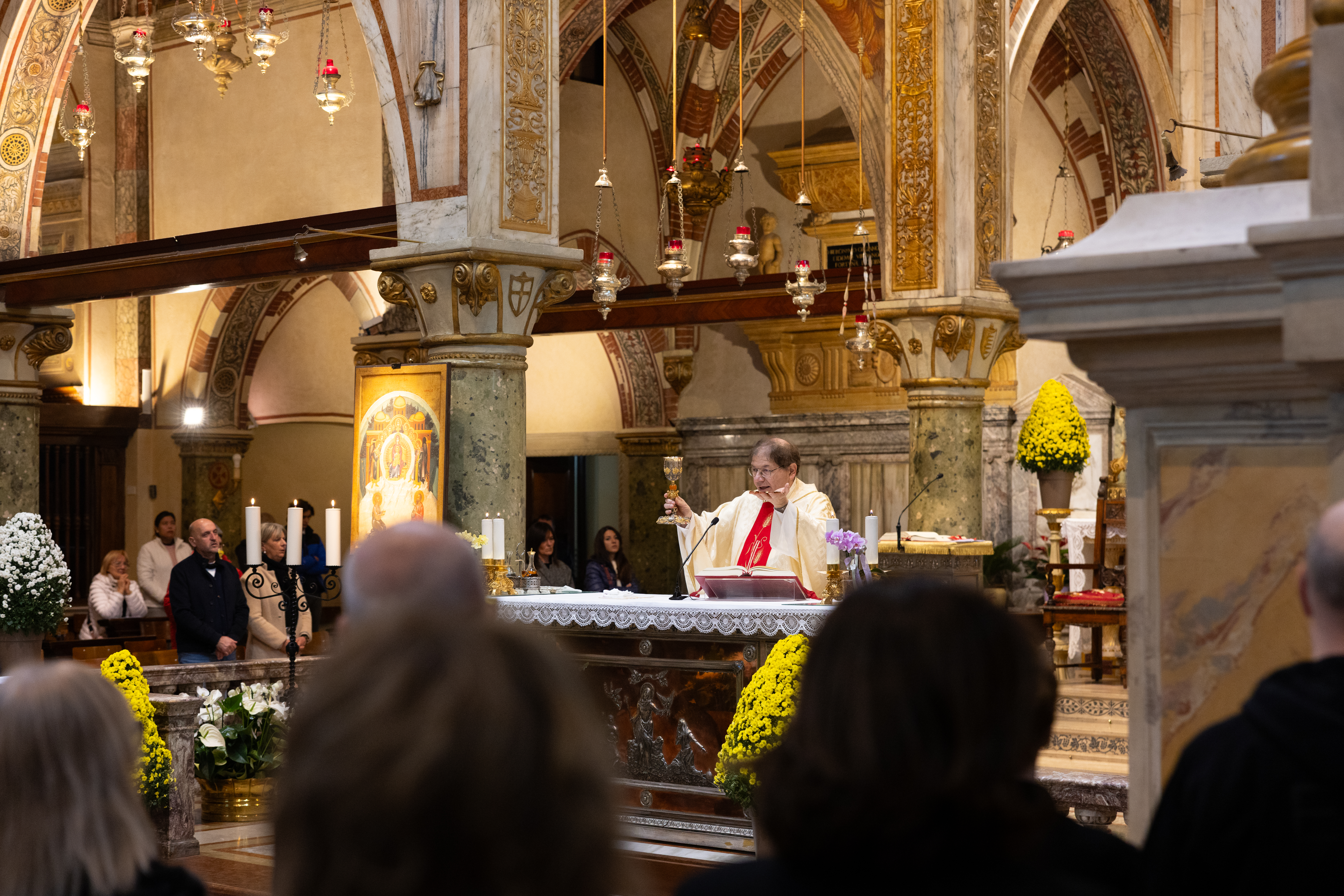Monte Berico la Messa dei pellegrini aspettando il giubileo mariano