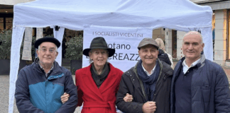 Elezioni Regionali, analisi Avanti-PSI: “Noi fondamentali per il campo largo” Francesca Carampin (Casa riformista) con, alal sua sinistra Luca Fantò e Gianluca Capristo (Psi Vicenza) avanti-psi