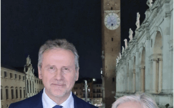 Ciambetti sostenuto da Dal Lago per conferma in Regione, l’intervista: «Veneto forte e ascoltato. Ora continuità e responsabilità» Roberto Ciambetti (Lega) con Manuela Dal Lago in piazza dei Signori