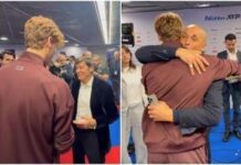 Sinner, ‘talismano’ Morandi alle Finals: “Mi hai portato fortuna”. E Spalletti lo abbraccia
