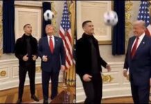 Trump, sfida di palleggi con Cristiano Ronaldo: il video (generato dall’AI) fa il giro del mondo