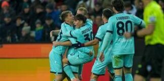 Udinese-Bologna 0-3, rossoblù primi in classifica con Inter e Roma