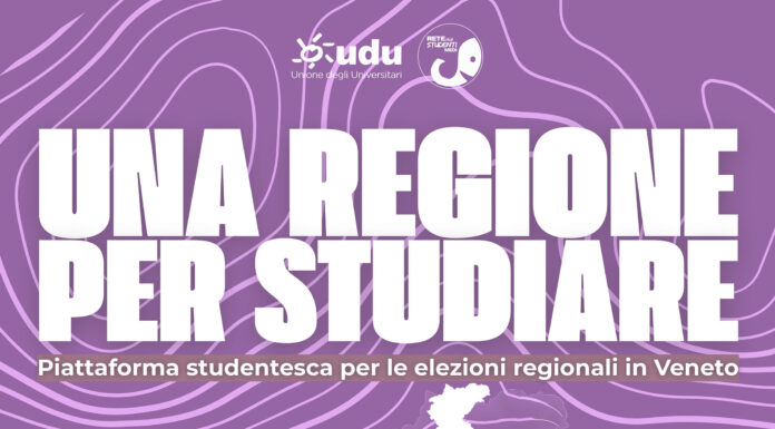 Una regione per studiare: UDU e Rete degli Studenti Medi “chiamano” i candidati alle elezioni presentando una piattaforma di proposte una regione per studiare