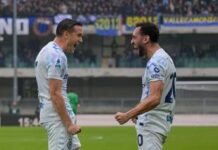 Verona-Inter 1-2, un autogol di Frese regala il successo ai nerazzurri