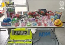 Merce contraffatta al Porto Canale di Cagliari, sequestrati oltre 8.500 articoli falsi