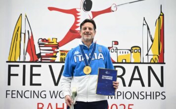 Mondiali Master, Filippo Pesce medaglia d’oro nel fioretto 50+