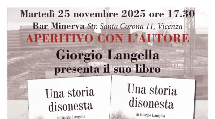 “Una storia disonesta”: Giorgio Langella presenta al Minerva il libro sulla lotta dei lavoratori del cantiere del teatro di Vicenza giorgio langella una storia disonesta