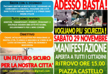 Sicurezza per Vicenza: manifestazione in centro storico sabato 29 novembre per chiedere una città “libera dal degrado” sicurezza per vicenza