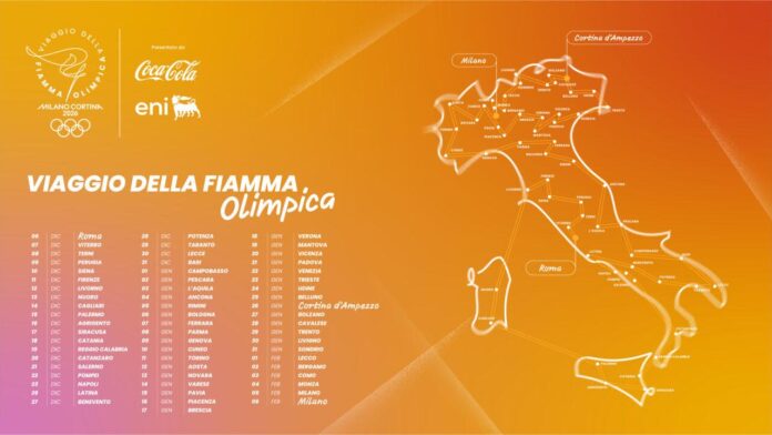 viaggio fiamma olimipica milano cortina veneto 2026 viaggio fiamma olimipica milano cortina veneto 2026