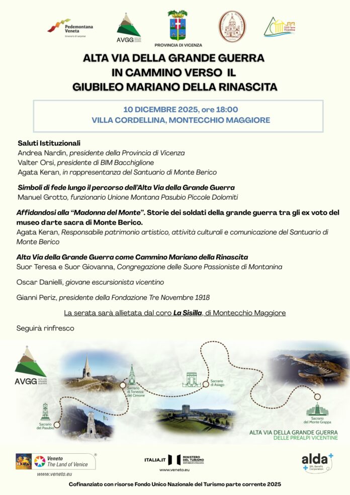 Alta Via della Grande Guerra in cammino verso il Giubileo Mariano della Rinascita - 1 Alta Via della Grande Guerra