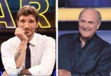Ascolti tv, la prima serata è di ‘Un Professore’ su Rai1. Testa a testa tra De Martino e Scotti
