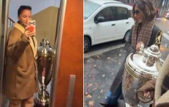 Ballando con le stelle, Andrea Delogu e il viaggio con la coppa