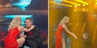 Ballando con le stelle, Beppe Convertini torna in pista e… cade