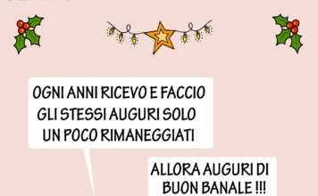 Buon… Banale da Claudio Mellana, il nostro vignettista: La colomba della pace se l’è già mangiata qualcuno Buon Natale di Claudio Mellana