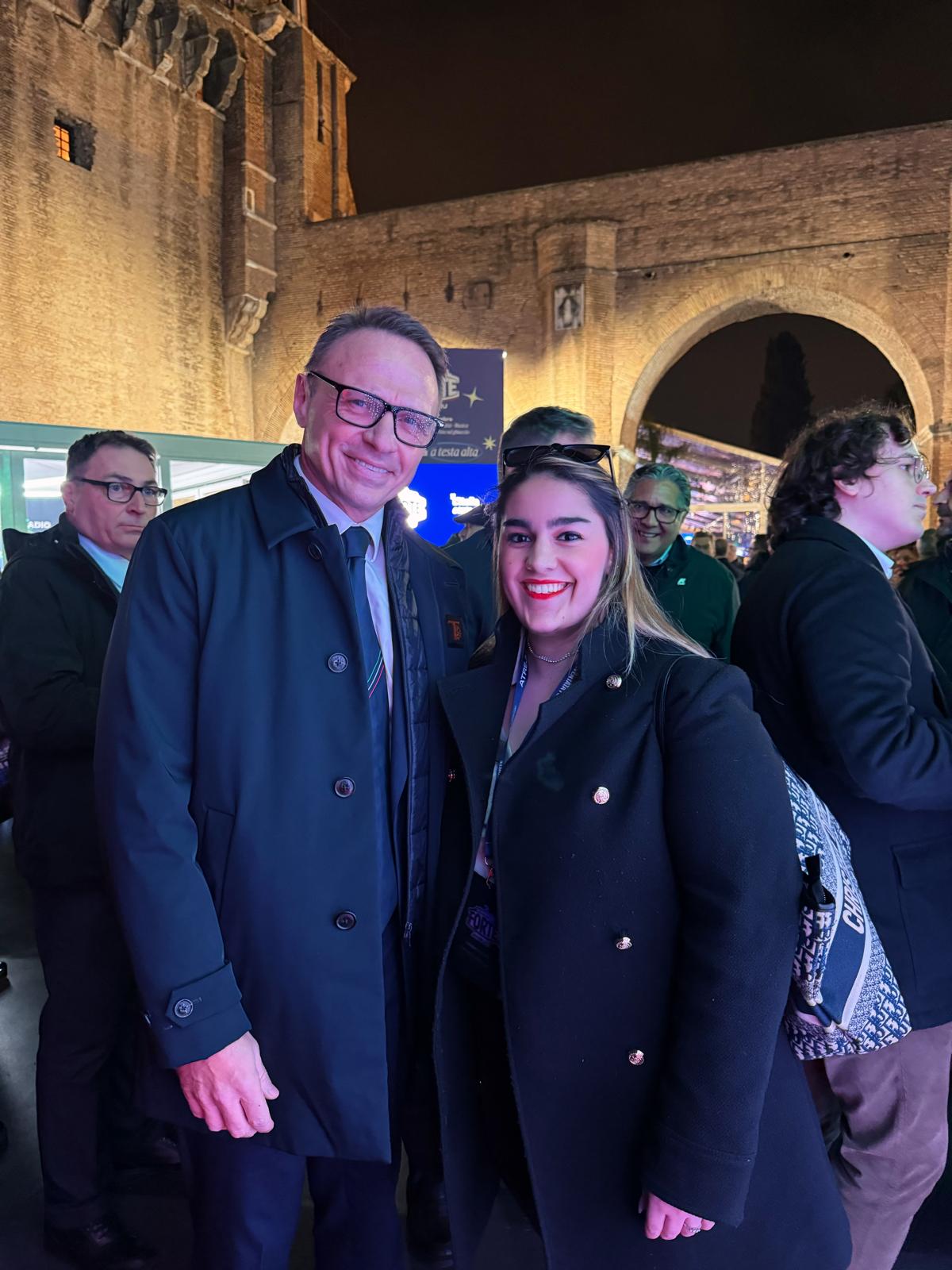 Con Francesco Lollobrigida