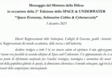 Crosetto: “Fondali marini e spazio orbitale nuovi snodi essenziali per sicurezza”