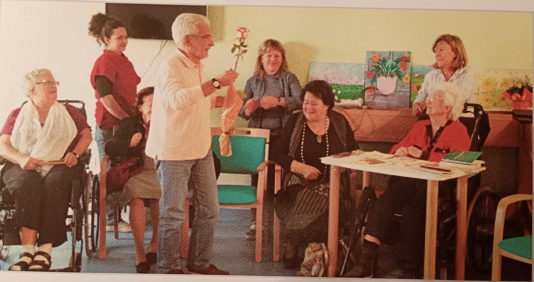 Bernardini tra gli anziani dell'IPAB nel 2013