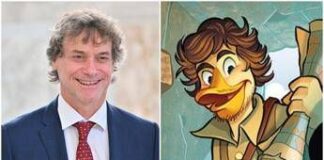 Dopo Piero anche Alberto Angela debutta su ‘Topolino’, eccolo in versione papero