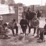 Il teatro comunale di Vicenza è diventato maggiorenne. Giusto festeggiare ma ricordiamo anche Toni Toniolo e Nicolae, Ivan, Popa… Cantiere Teatro comunale di Vicenza con i lavoratori in sciopero (foto di Giorgio Langella per L'altra stampa srl)