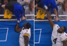 Litiga col tifoso e gli molla un pugno, la follia della star NFL