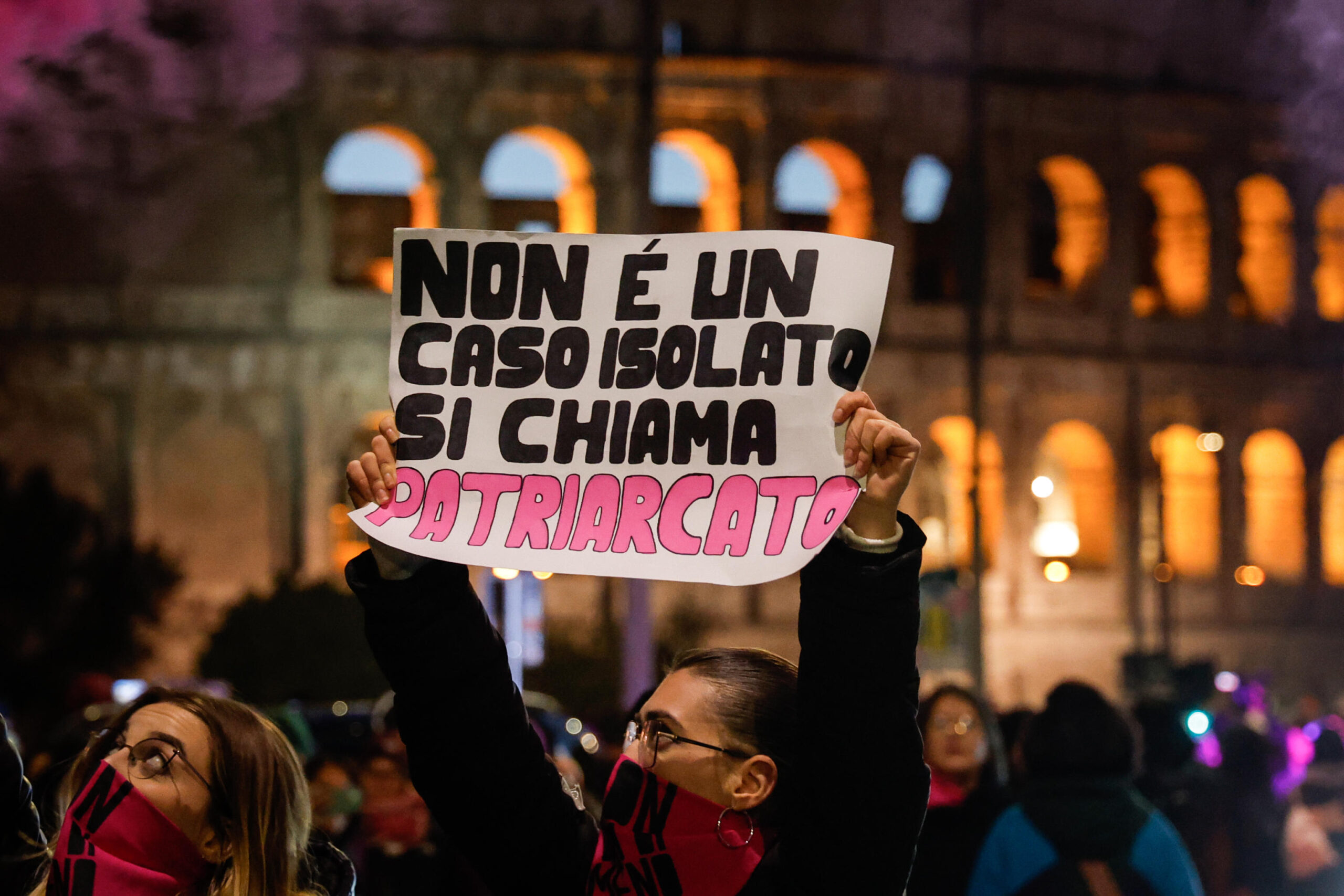 Manifestazione del 25 novembre di Non Una di Meno (Fonte- ANSA, foto Giuseppe Lami).jpg