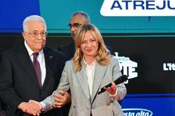 Meloni con Abu Mazen ad Atreju: “Questione mediorientale al centro del nostro lavoro”