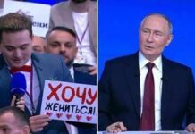 “Mi vuoi sposare?”, proposta di matrimonio nella conferenza di Putin