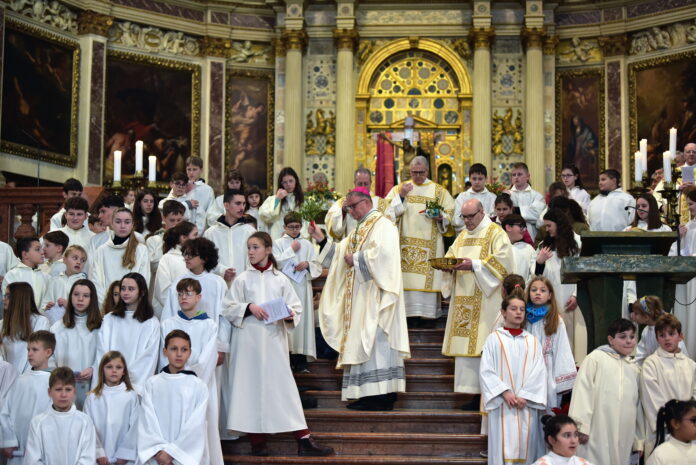 Mons. Giuliano Brugnotto per chiusura Giubileo della speranza (foto del 29 dicembre 2024 per apertura)