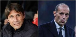 Napoli-Milan, nervosismo in panchina: niente stretta di mano tra Conte e Allegri