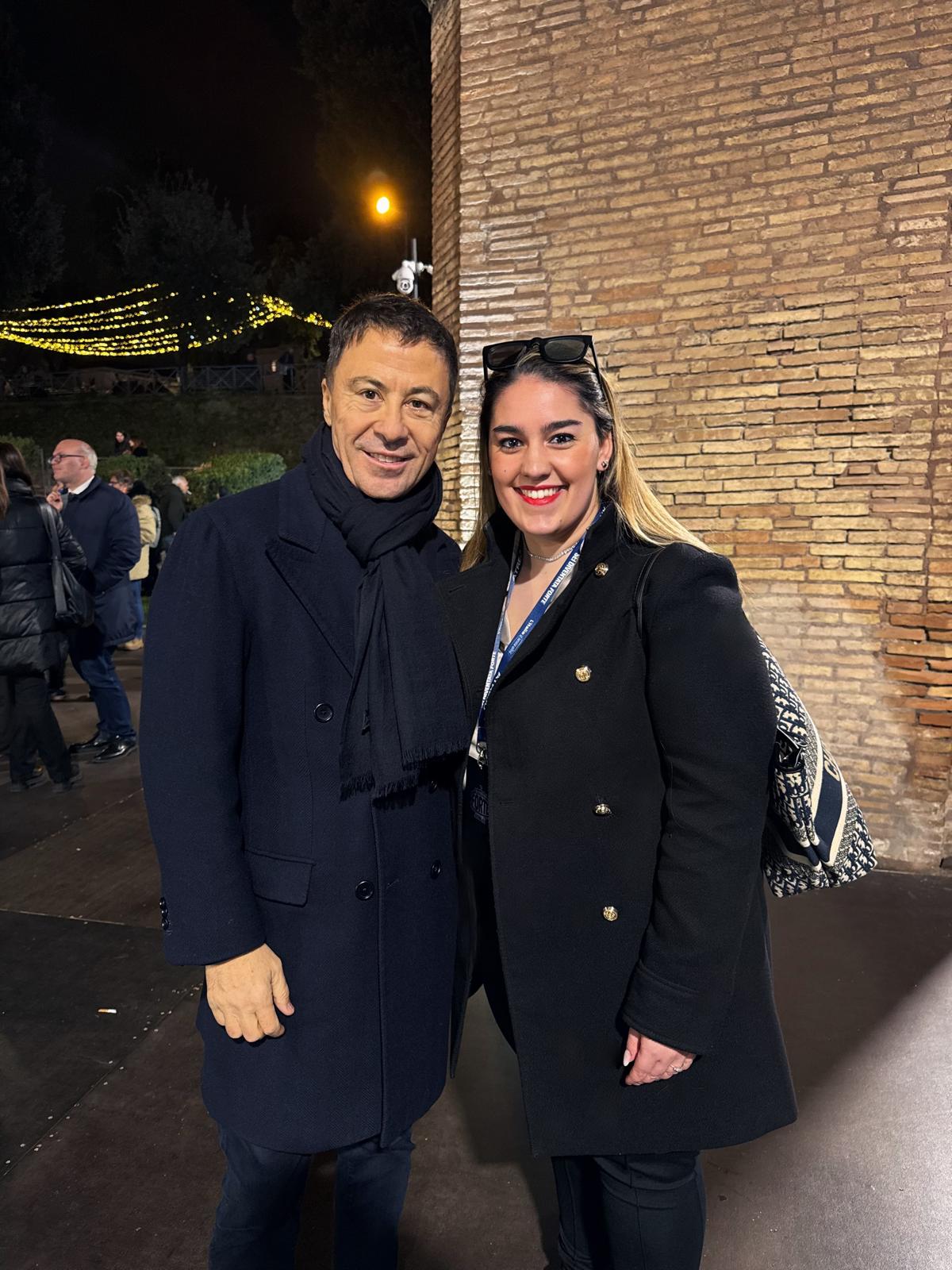Nicole con Italo Bocchino