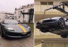 Non c’è parcheggio? La Ferrari può stare in balcone