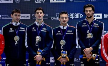 Nuoto, Italia d’oro agli Europei in vasca corta: la staffetta 4×50 stile libero trionfa con Thomas Ceccon Nuoto Europei
