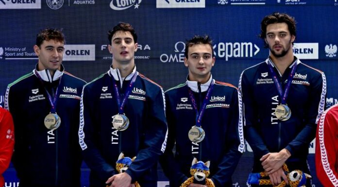 Nuoto, Italia d’oro agli Europei in vasca corta: la staffetta 4×50 stile libero trionfa con Thomas Ceccon Nuoto Europei