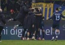 Parma-Lazio 0-1, biancocelesti in 9 vincono con gol di Noslin