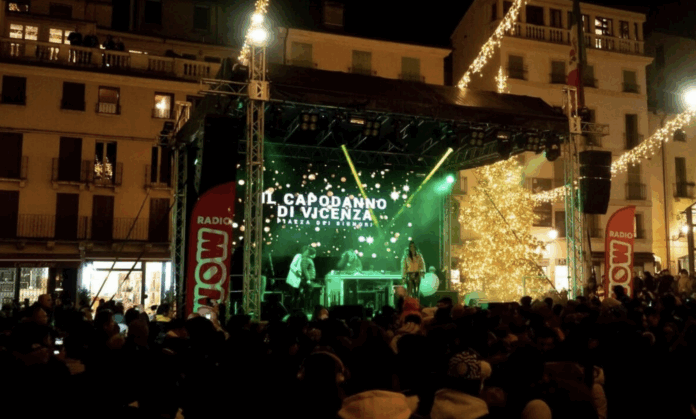 Capodanno a Vicenza in piazza dei Signori (foto d'archivio)